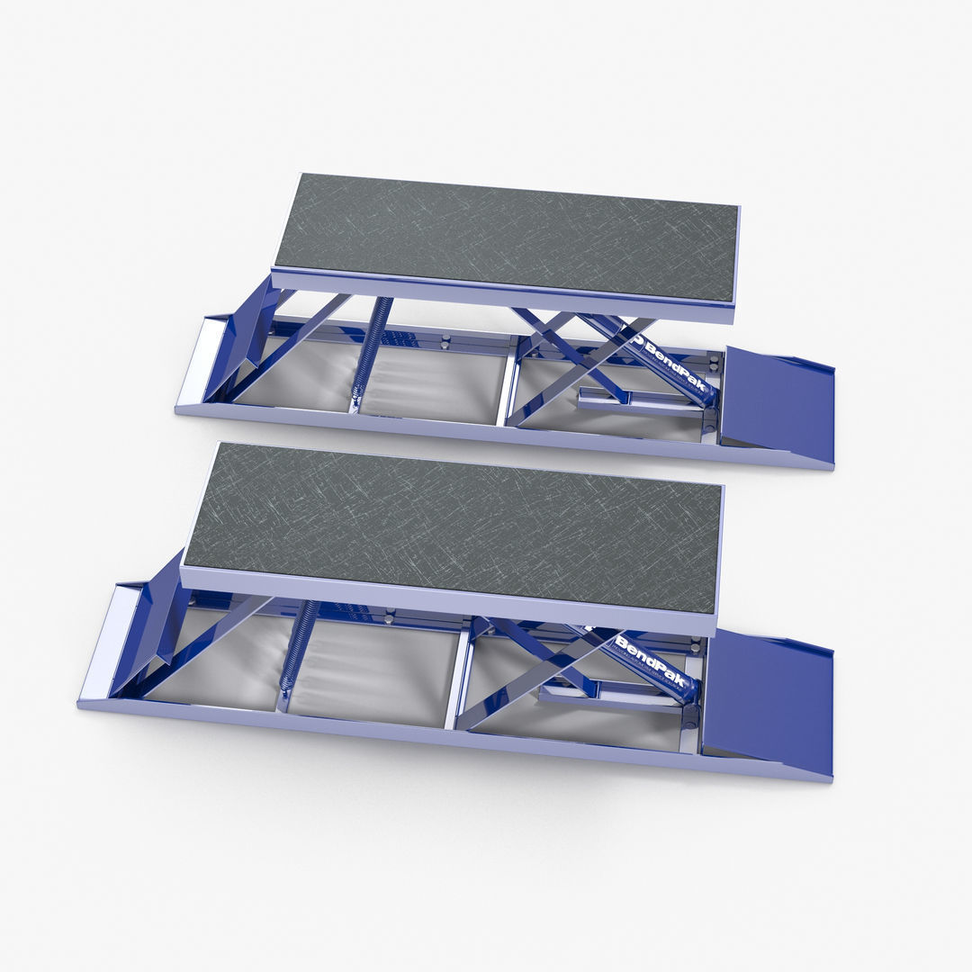 Car Lift Low-poly 3D model_3