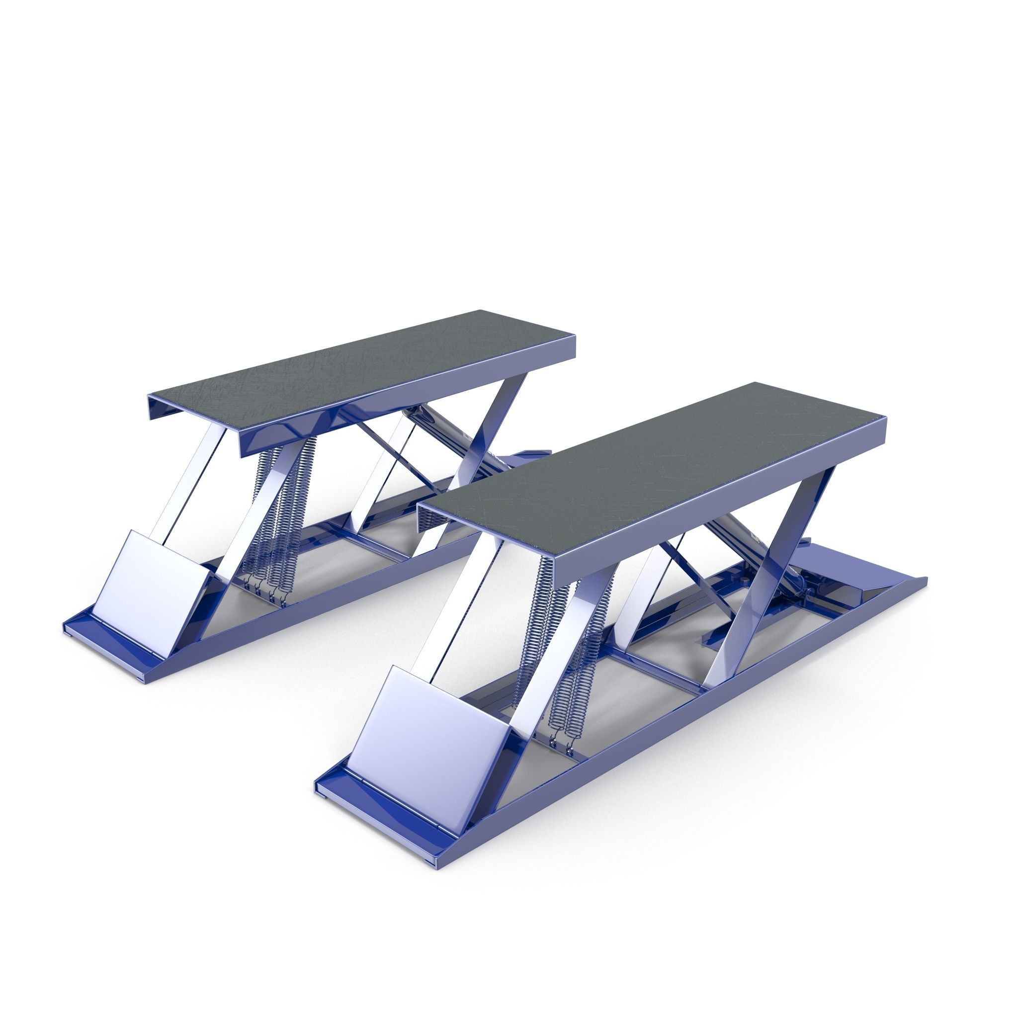 Car Lift Low-poly 3D model_9