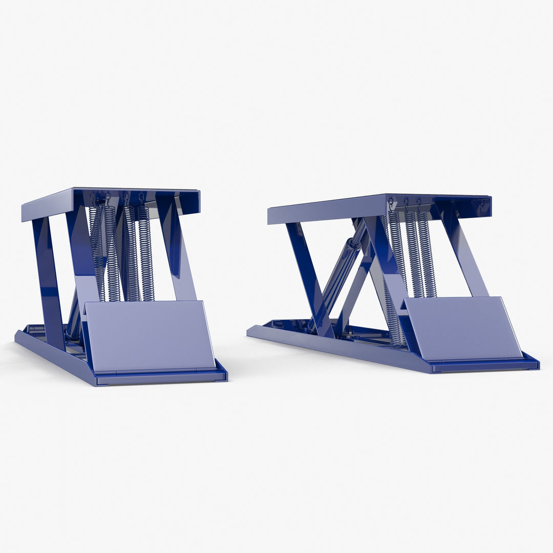 Car Lift Low-poly 3D model_6