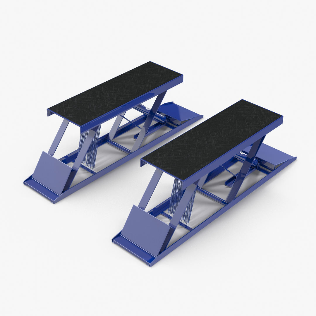 Car Lift Low-poly 3D model_4