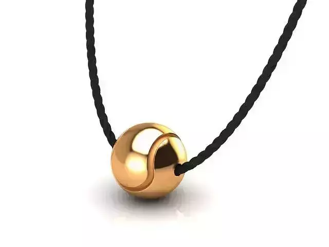 Tennis ball pendant