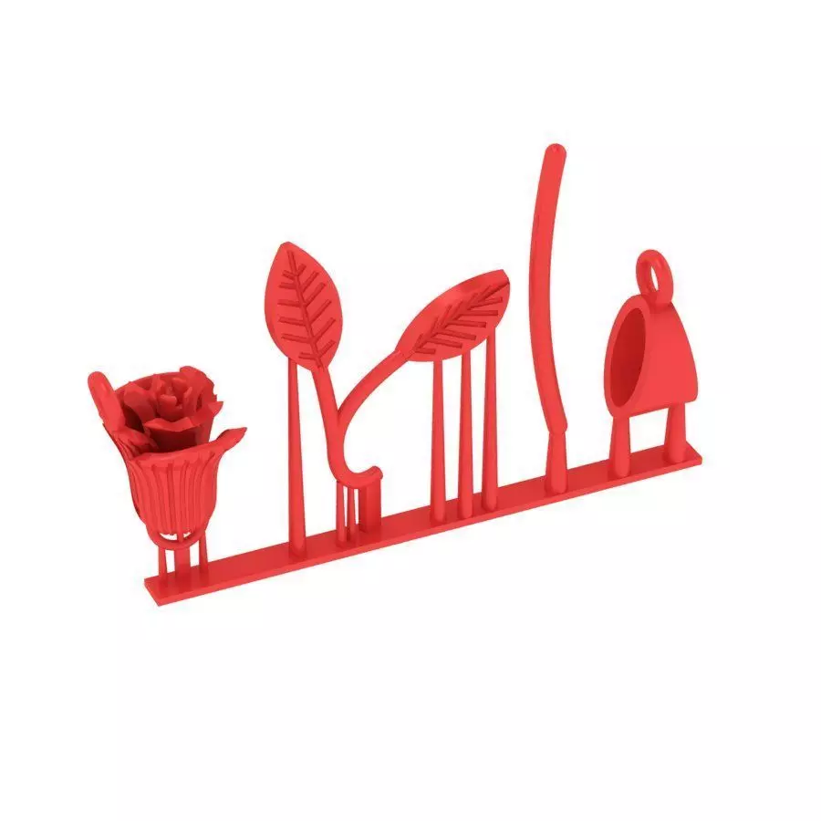 Golden Blossom  3D print model_6