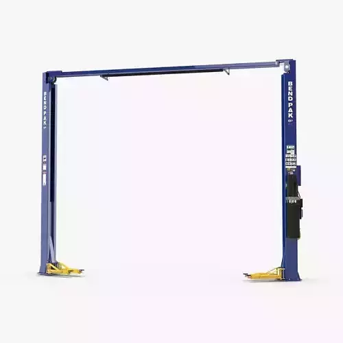 Car Lift Two Post Low-poly 3D model