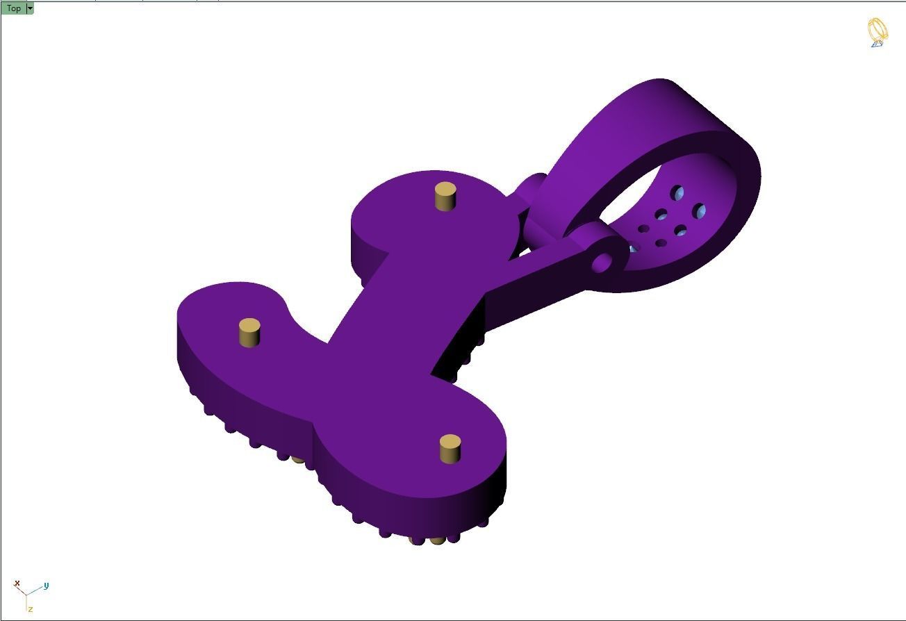 Custom Initial L Letter Diamond Pendant A to Z Alphabet Necklace 3D print model_9