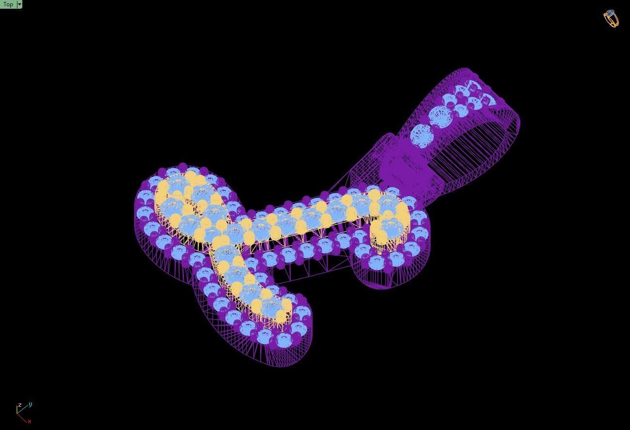 Custom Initial L Letter Diamond Pendant A to Z Alphabet Necklace 3D print model_14