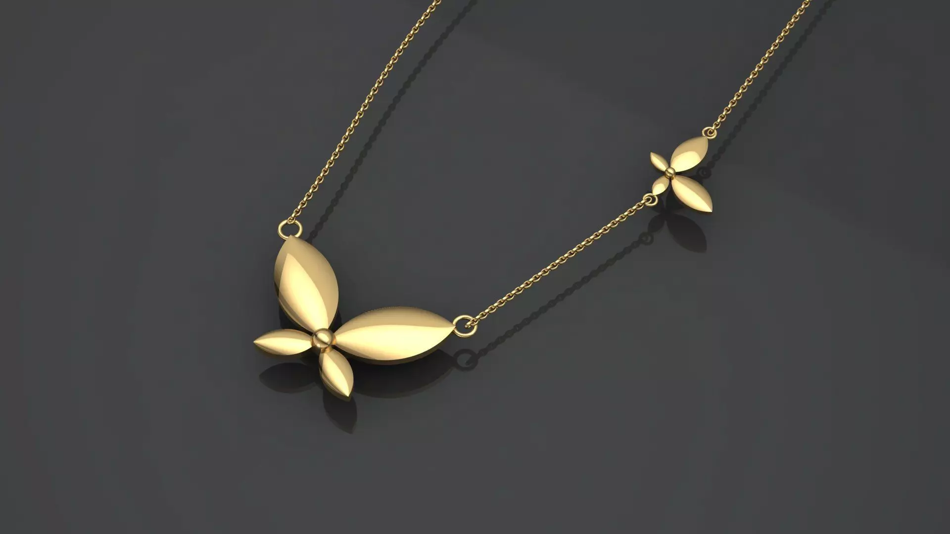 1 butterfly pendant 3D print model_0