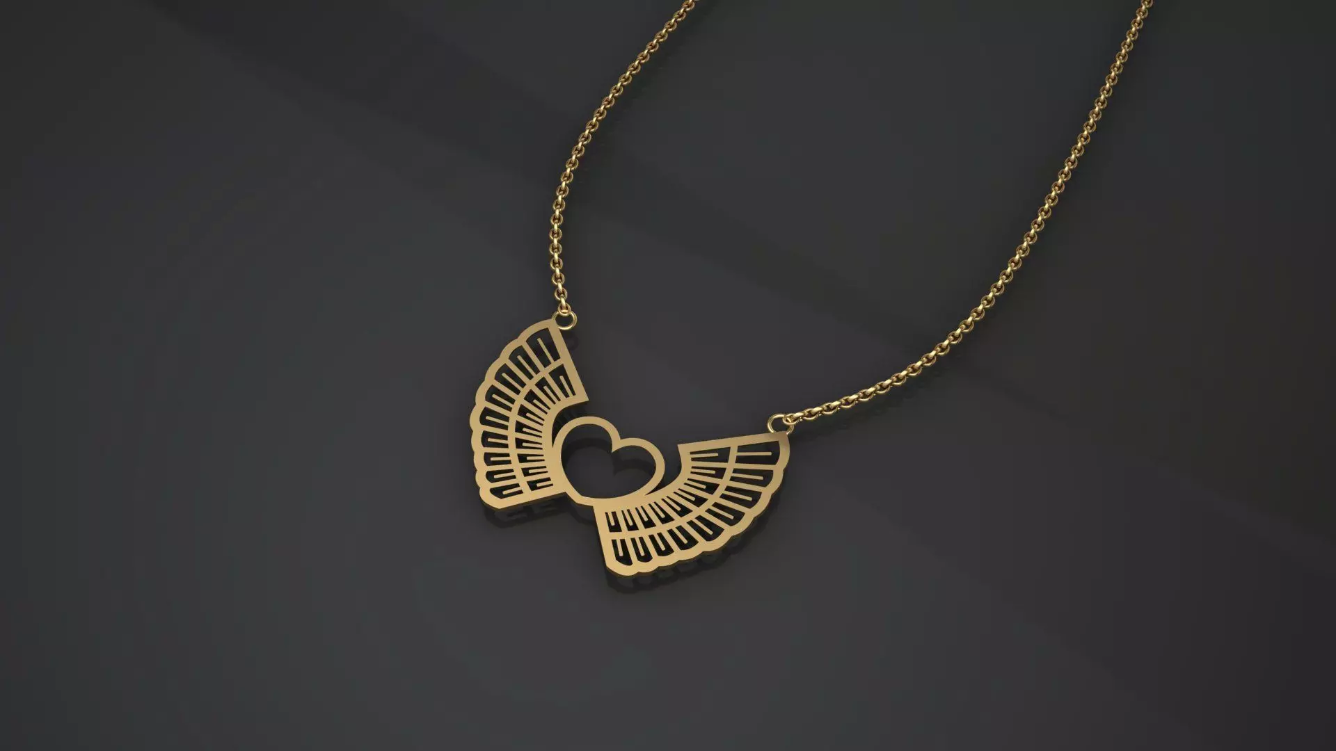 1 heart of love pendant 3D print model