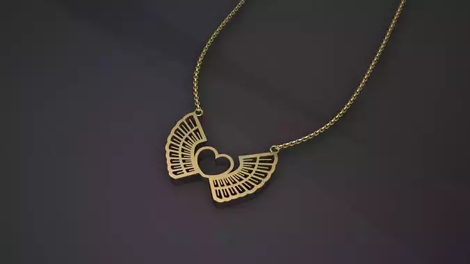 1 heart of love pendant