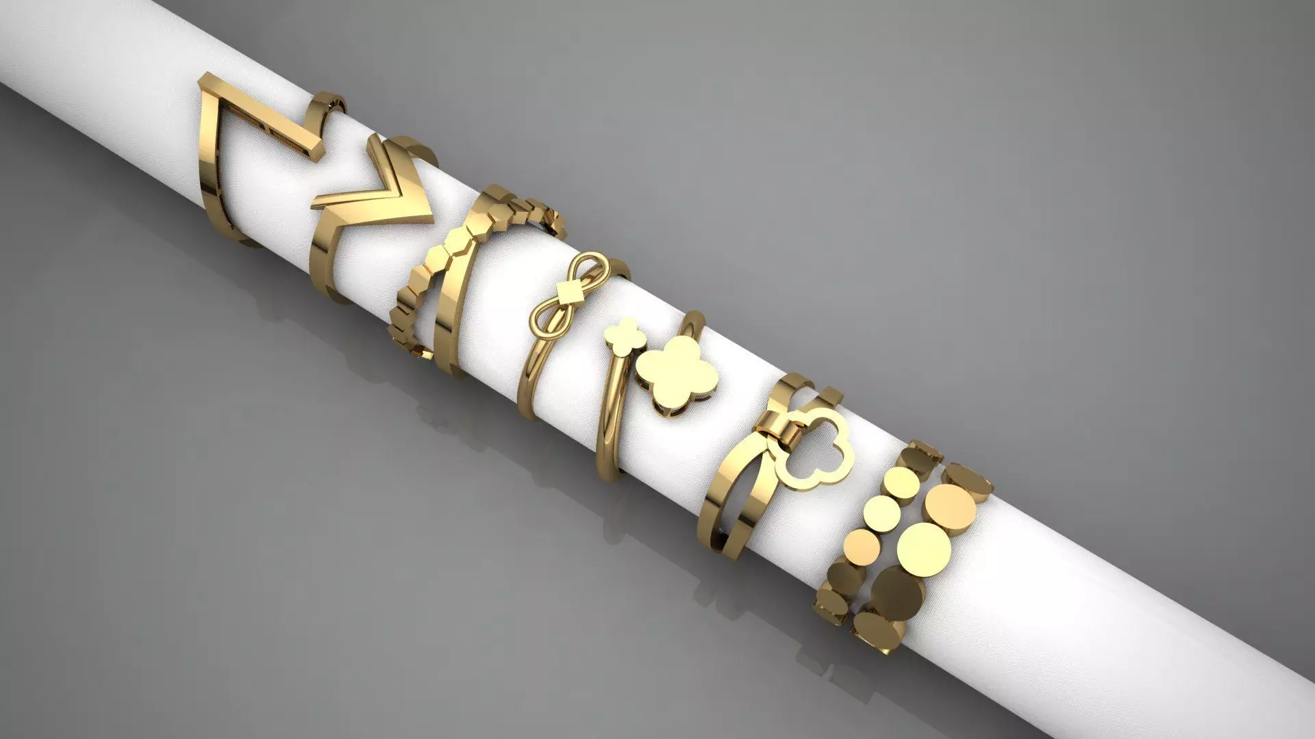 1 stylish ring 3D print model_0