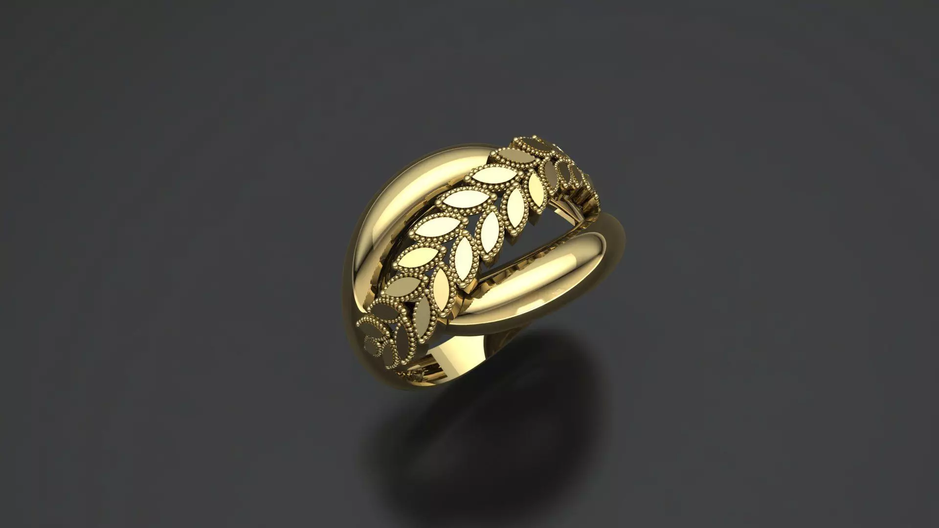1 wheat-fusion RING 3D print model_0