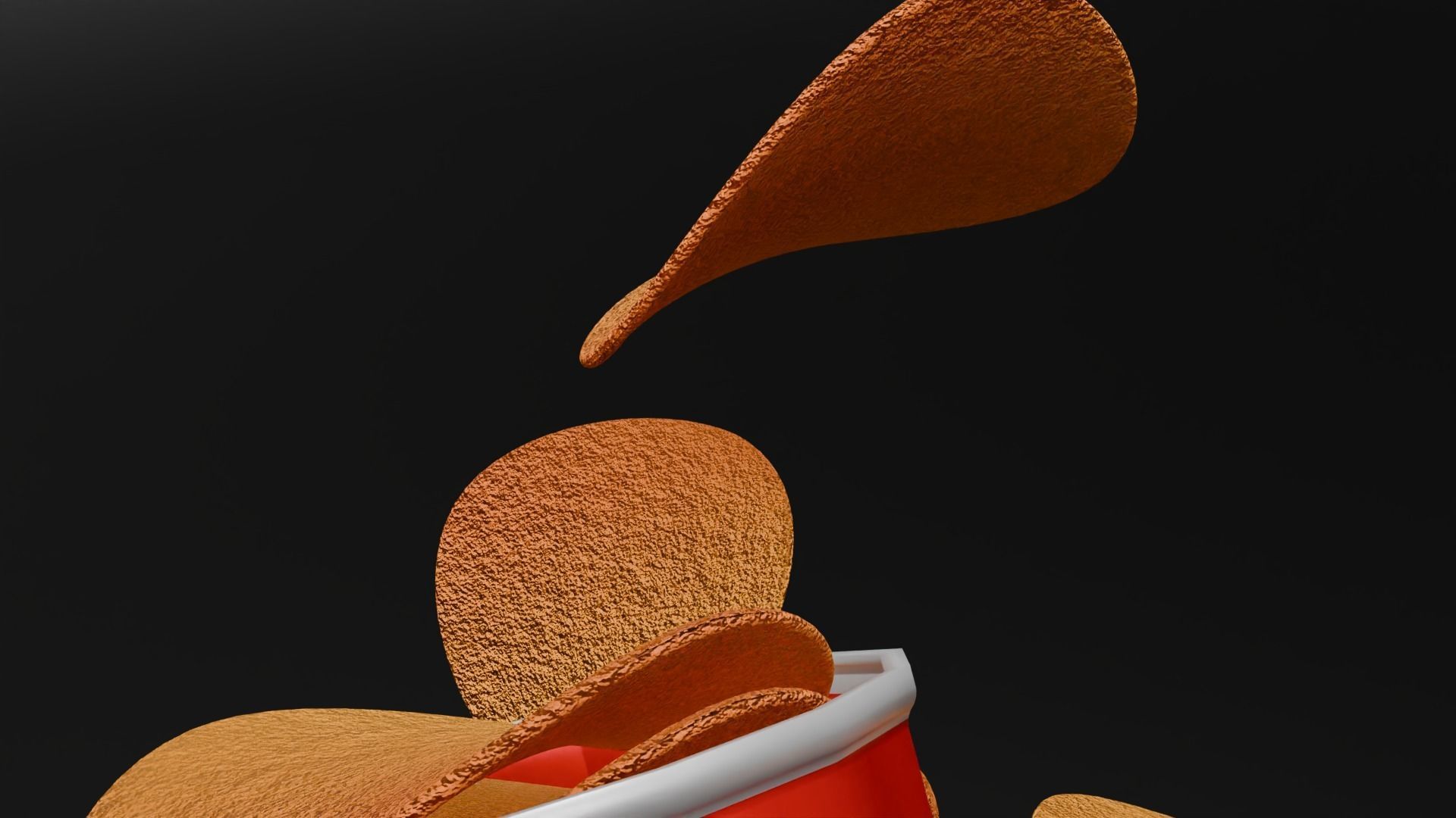 PRINGLES CHIPS BOX 3D MODEL 3D model_7