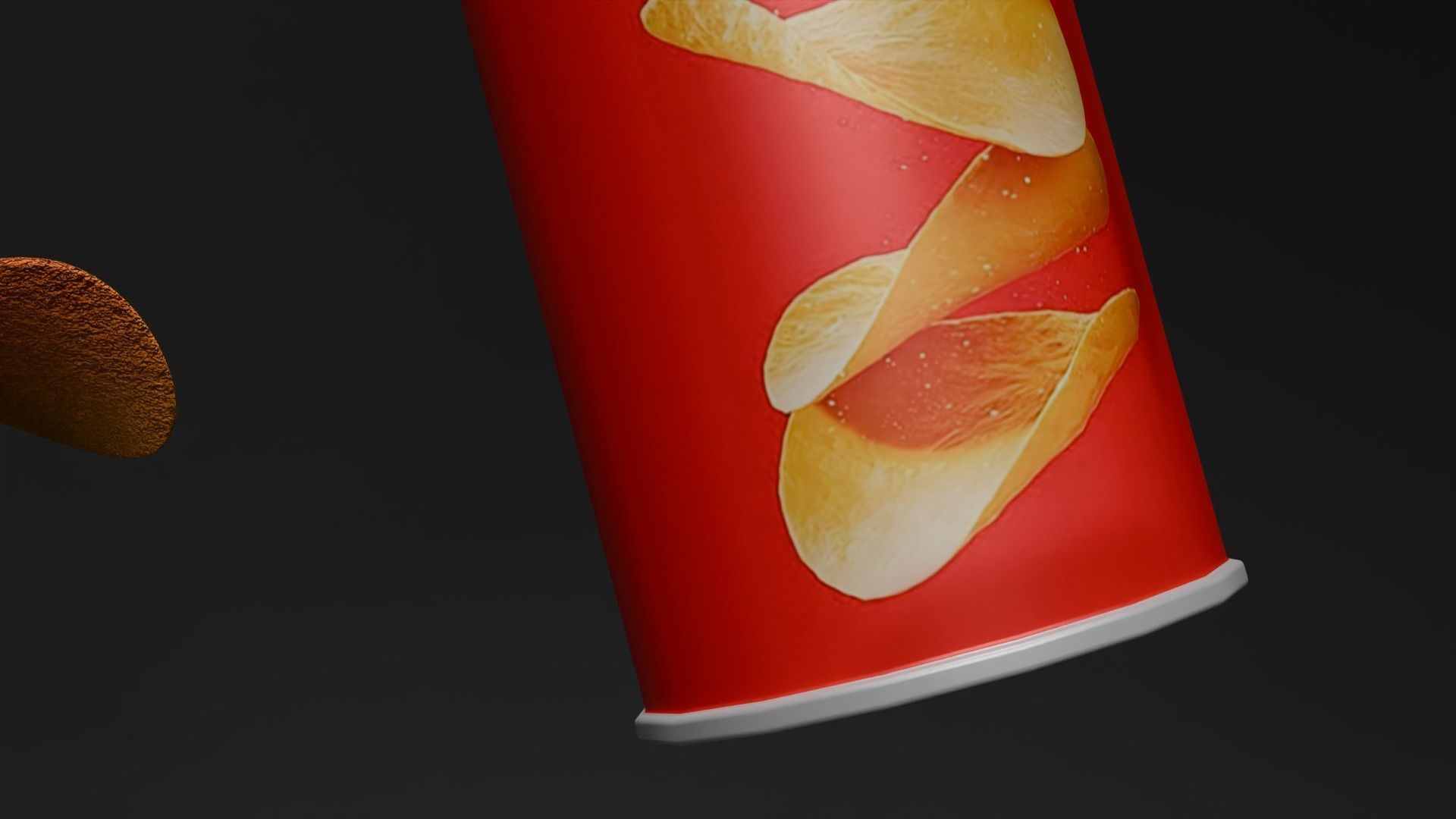 PRINGLES CHIPS BOX 3D MODEL 3D model_2