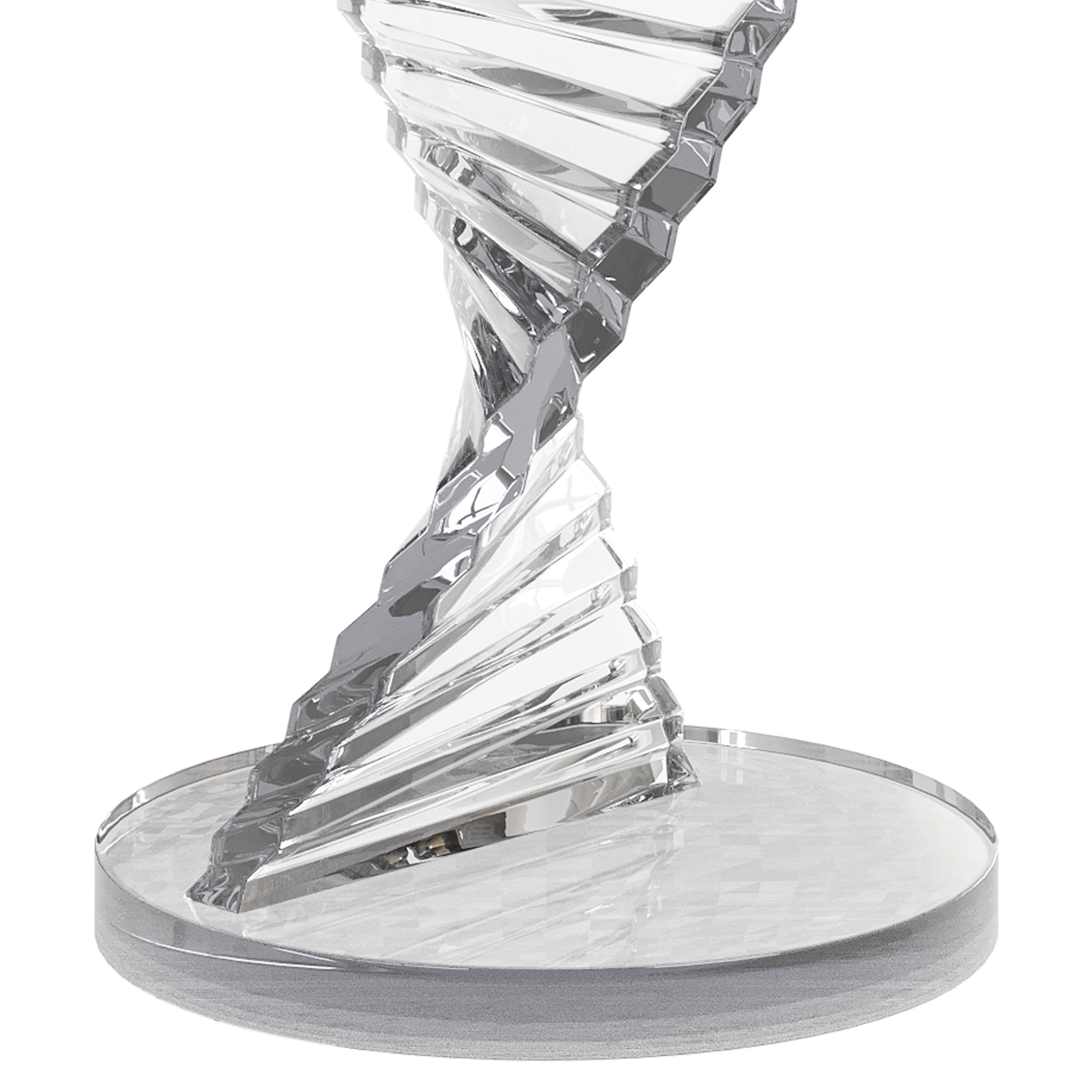 Simple Swirl Side Table 3D model_10