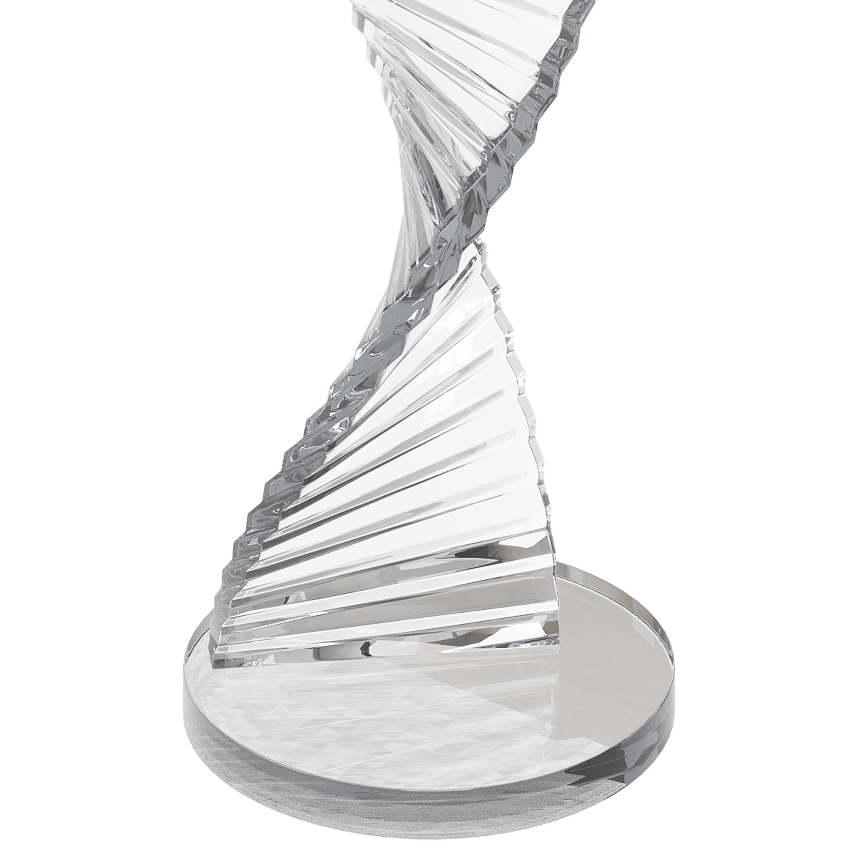 Simple Swirl Side Table 3D model_3