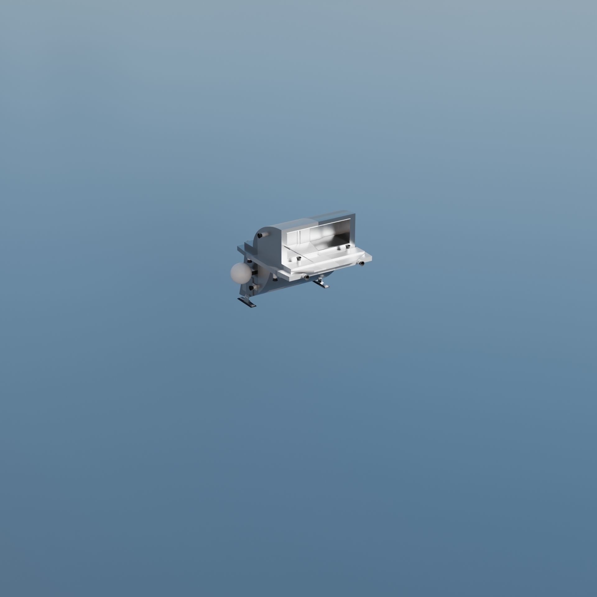 Drone Pack Low-poly 3D model_8