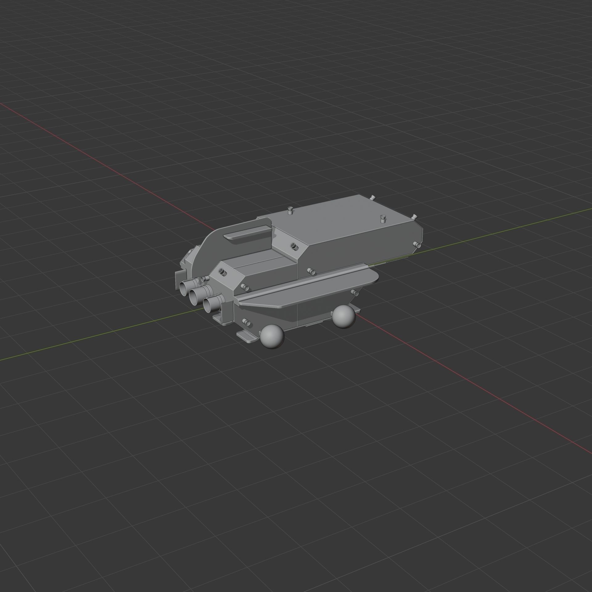 Drone Pack Low-poly 3D model_32