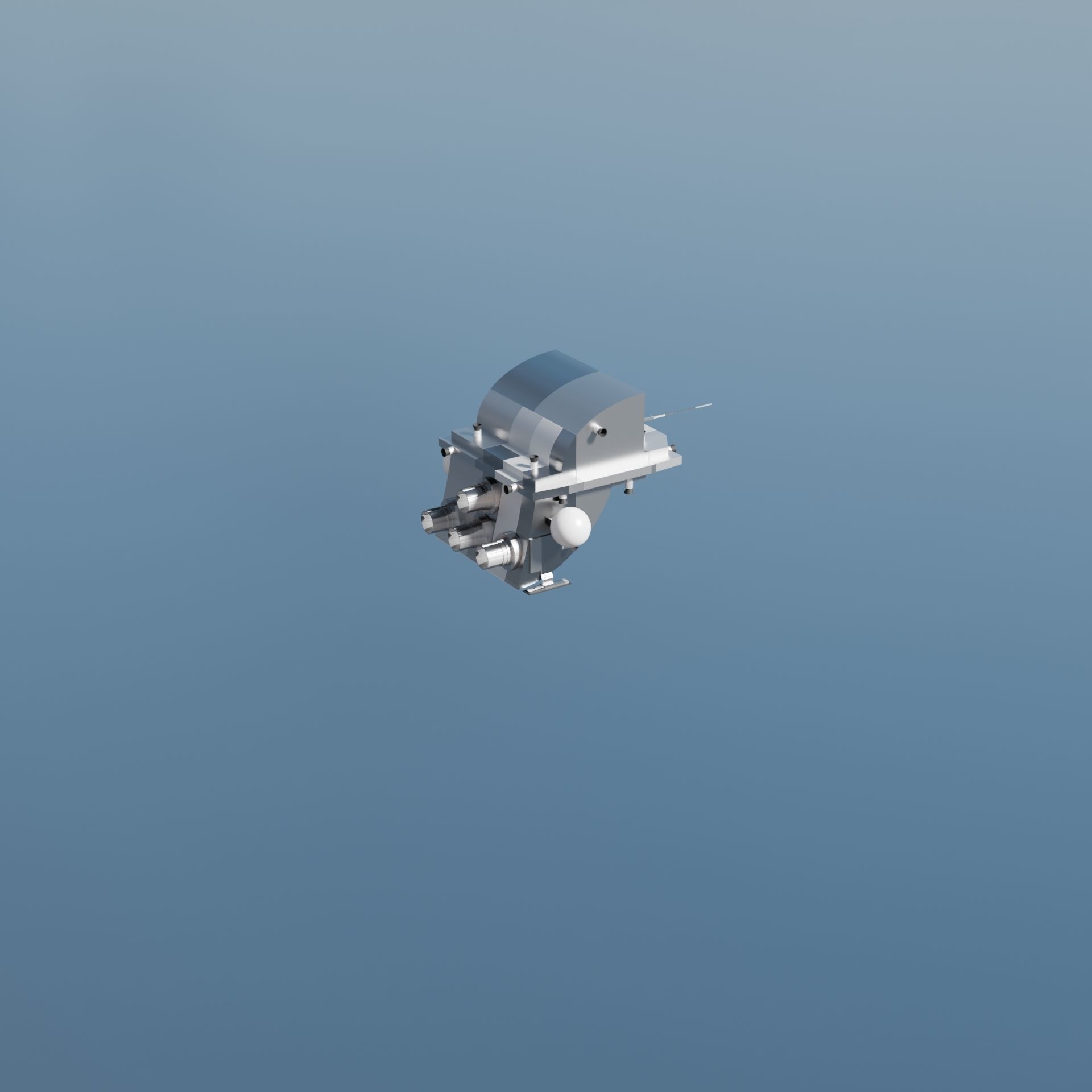 Drone Pack Low-poly 3D model_9