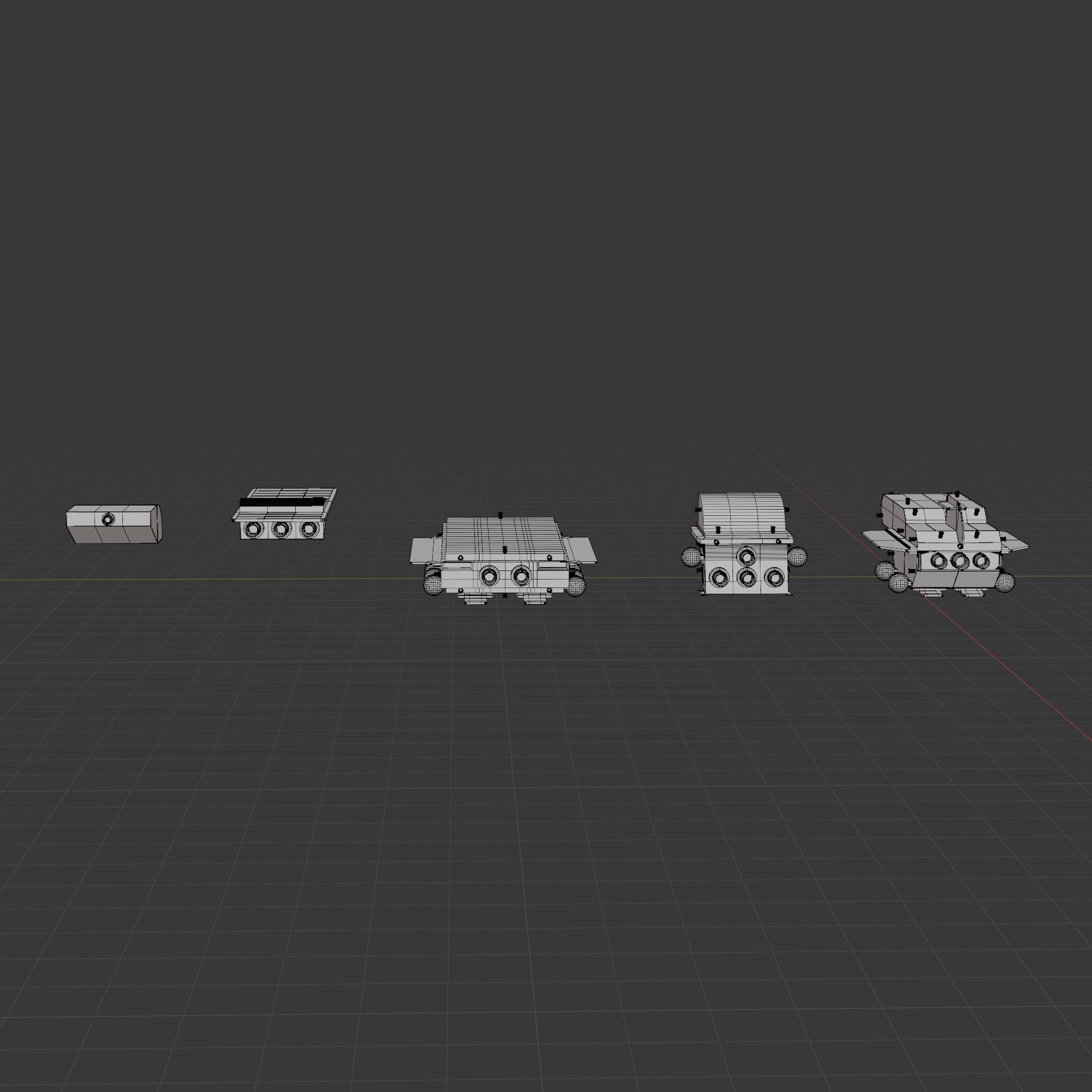 Drone Pack Low-poly 3D model_58