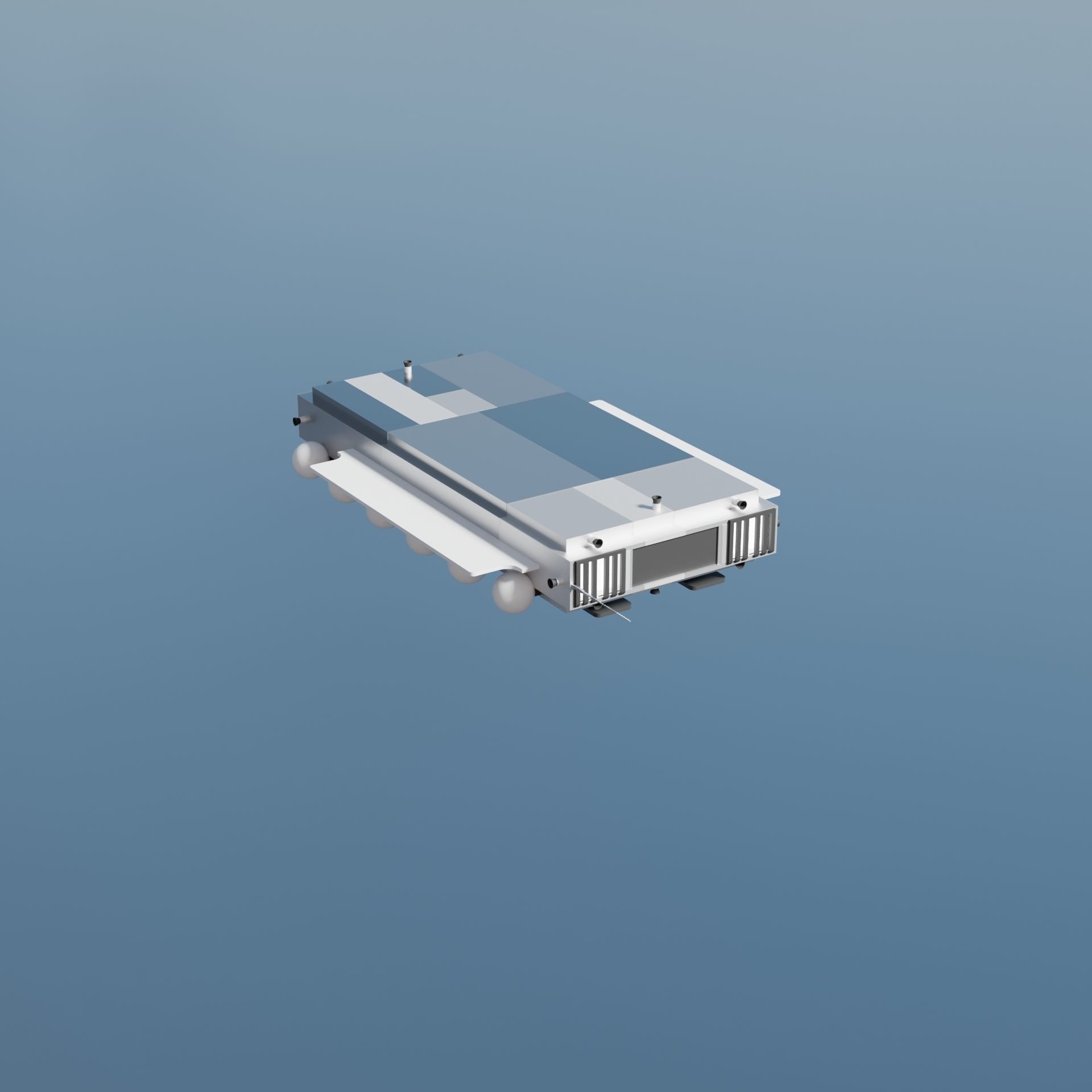 Drone Pack Low-poly 3D model_13