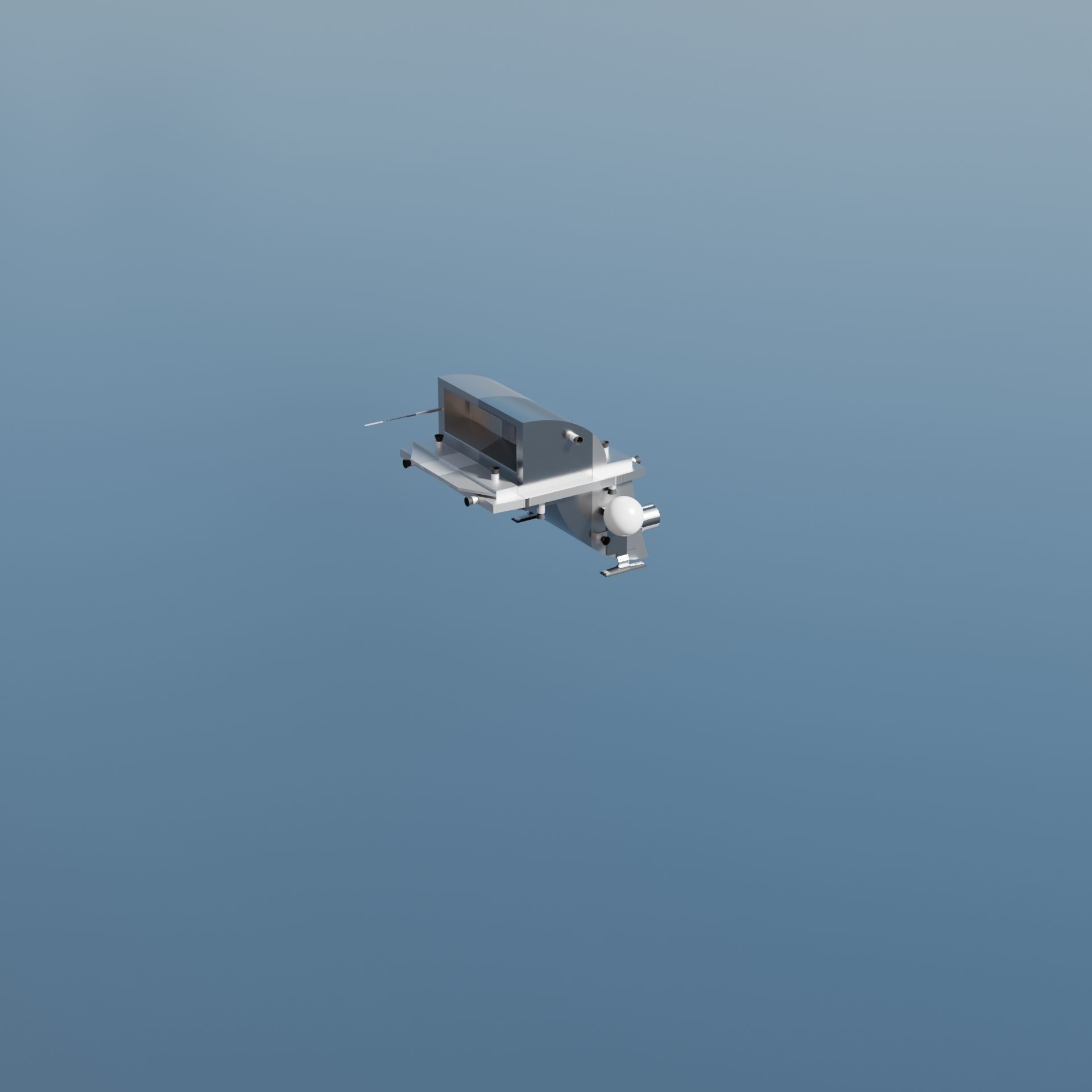 Drone Pack Low-poly 3D model_11