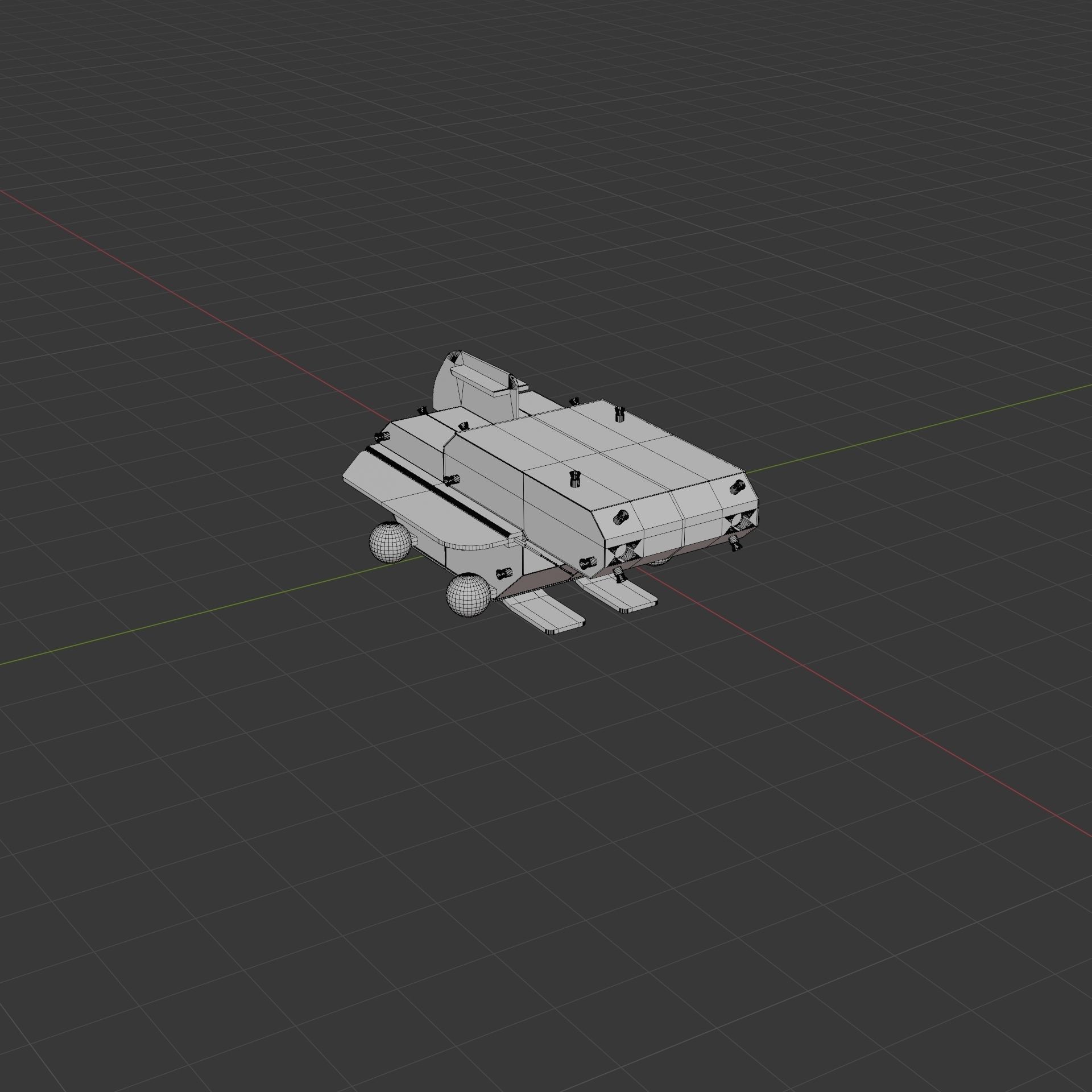 Drone Pack Low-poly 3D model_59