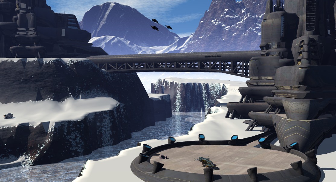 Ice World City 3D model_4
