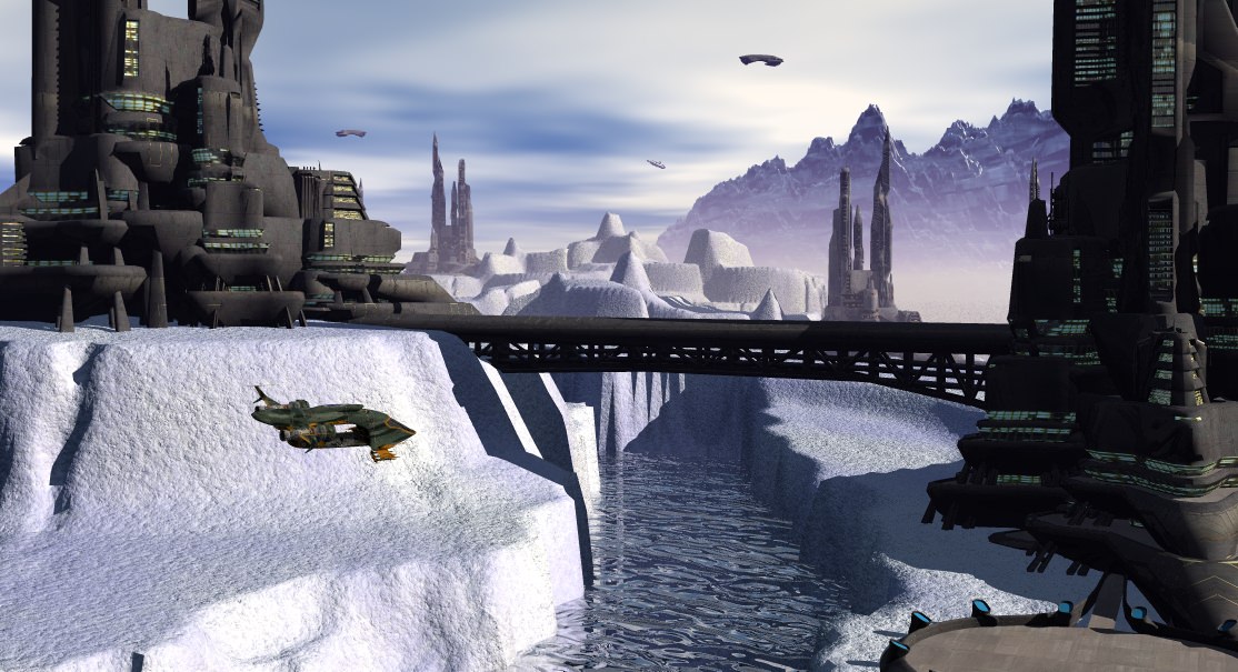 Ice World City 3D model_3