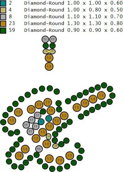 Custom Initial X Letter Diamond Pendant A to Z Alphabet Necklace 3D print model_16