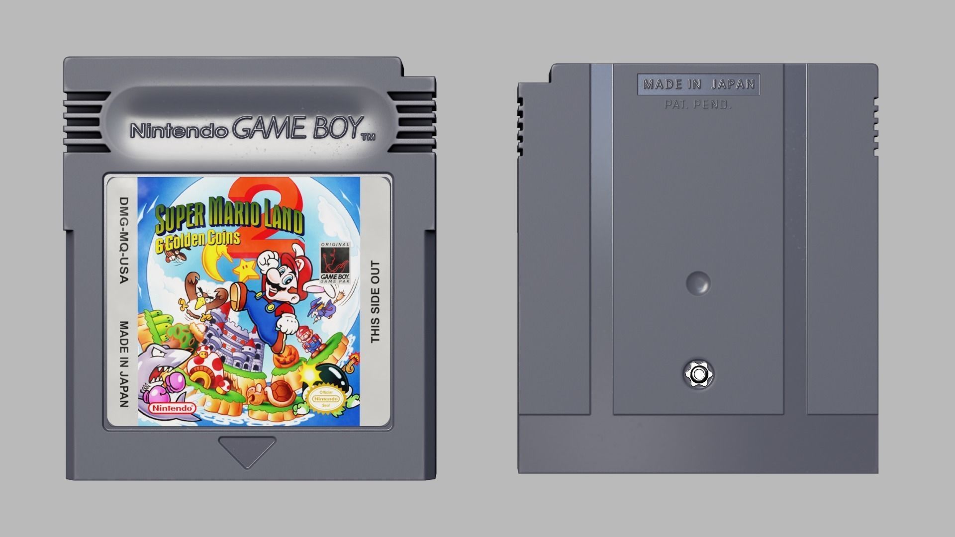 Nintendo Gameboy Cartridges Low-poly 3D model_9