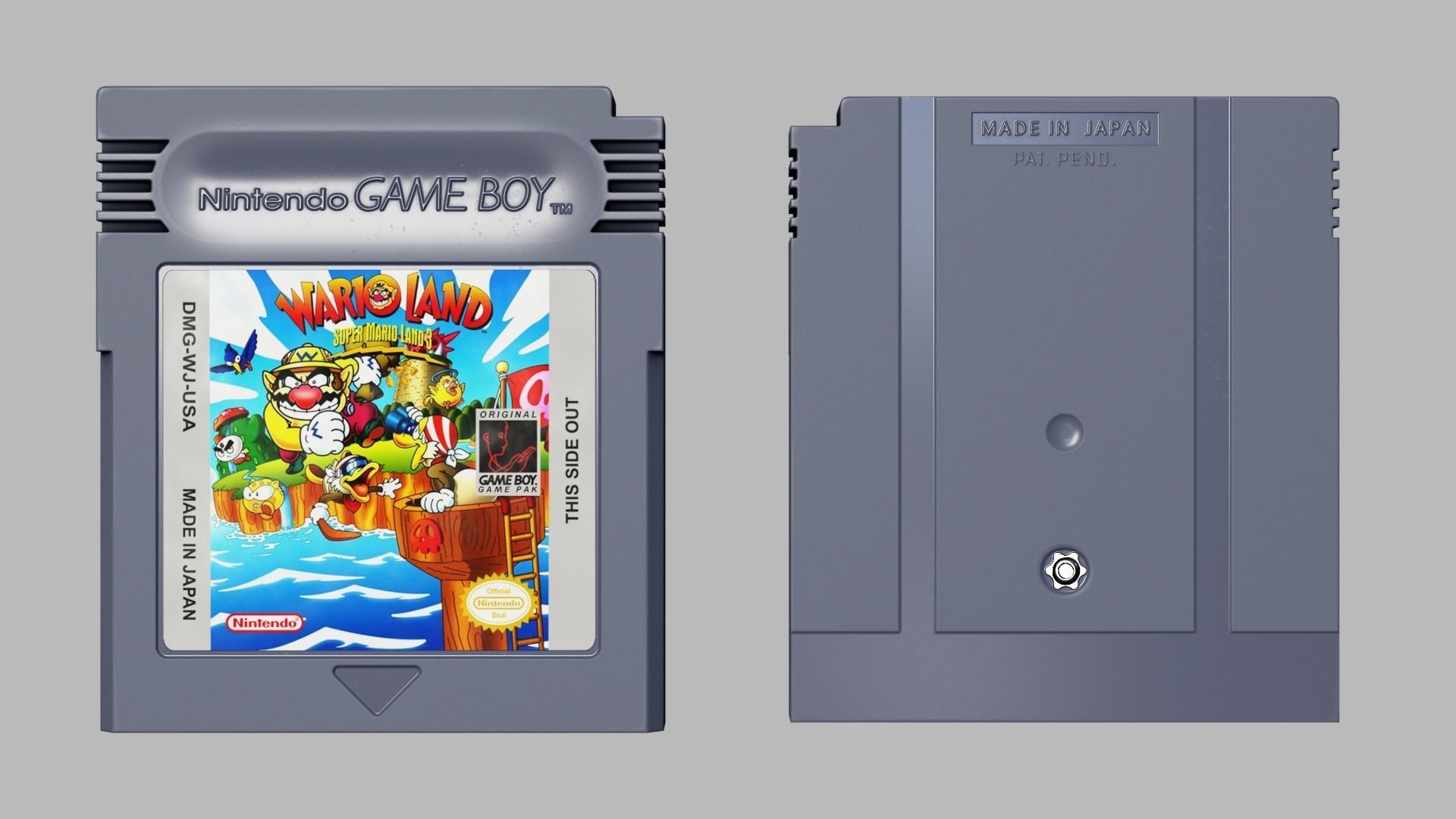 Nintendo Gameboy Cartridges Low-poly 3D model_11