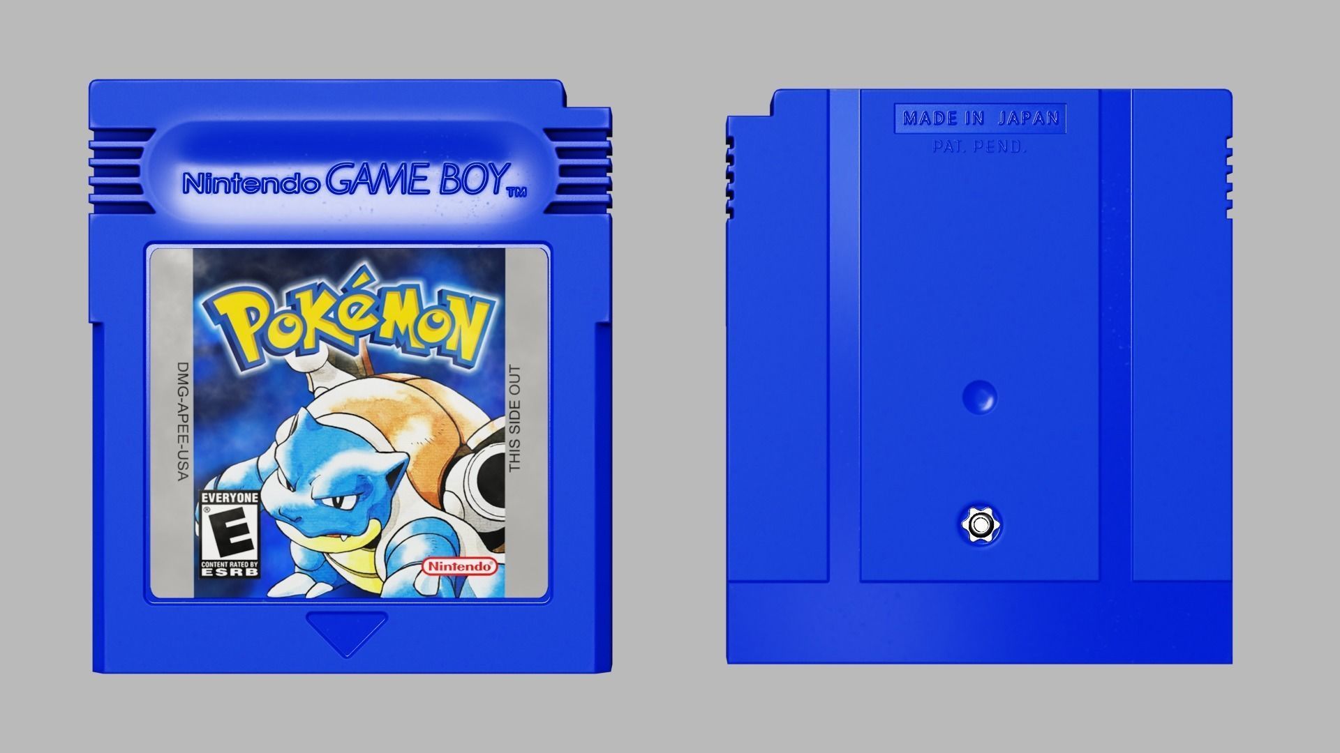 Nintendo Gameboy Cartridges Low-poly 3D model_3