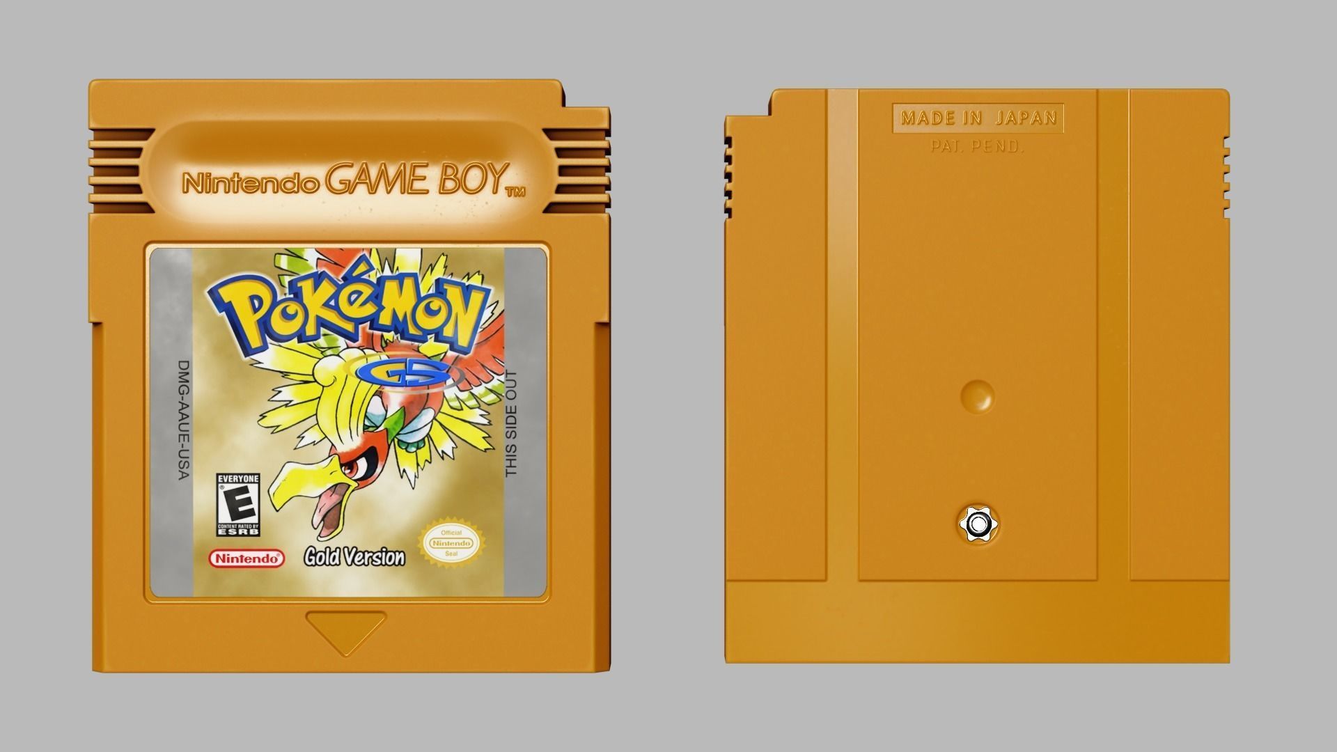 Nintendo Gameboy Cartridges Low-poly 3D model_10