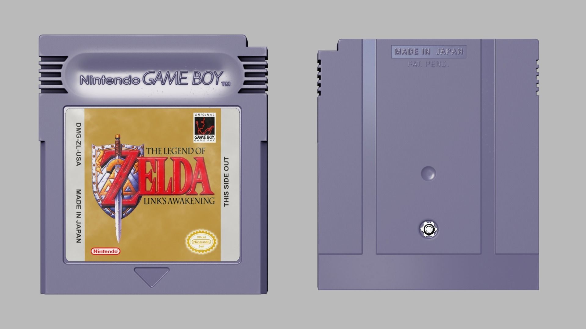 Nintendo Gameboy Cartridges Low-poly 3D model_5