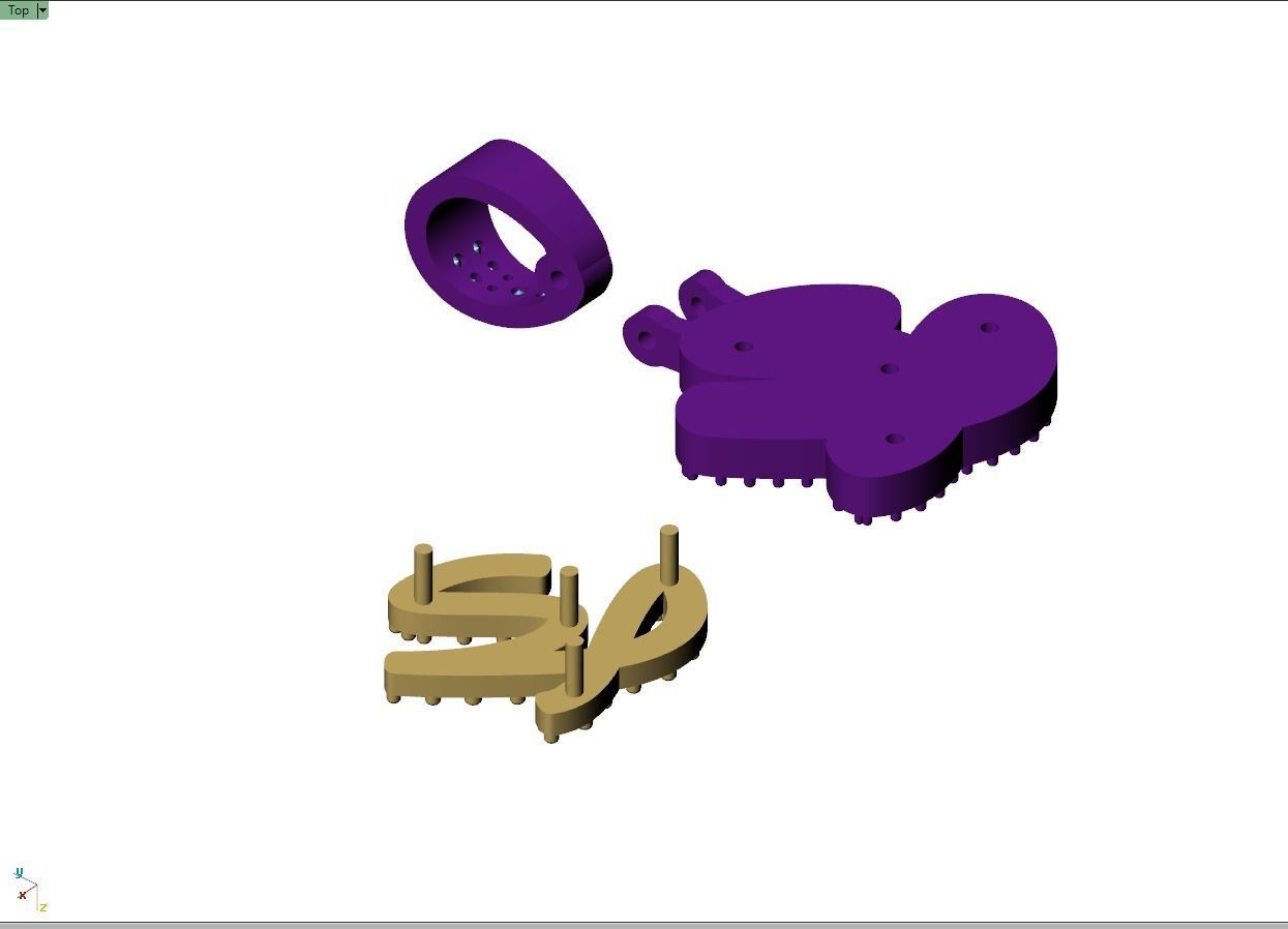 Custom Initial Y Letter Diamond Pendant A to Z Alphabet Necklace 3D print model_11