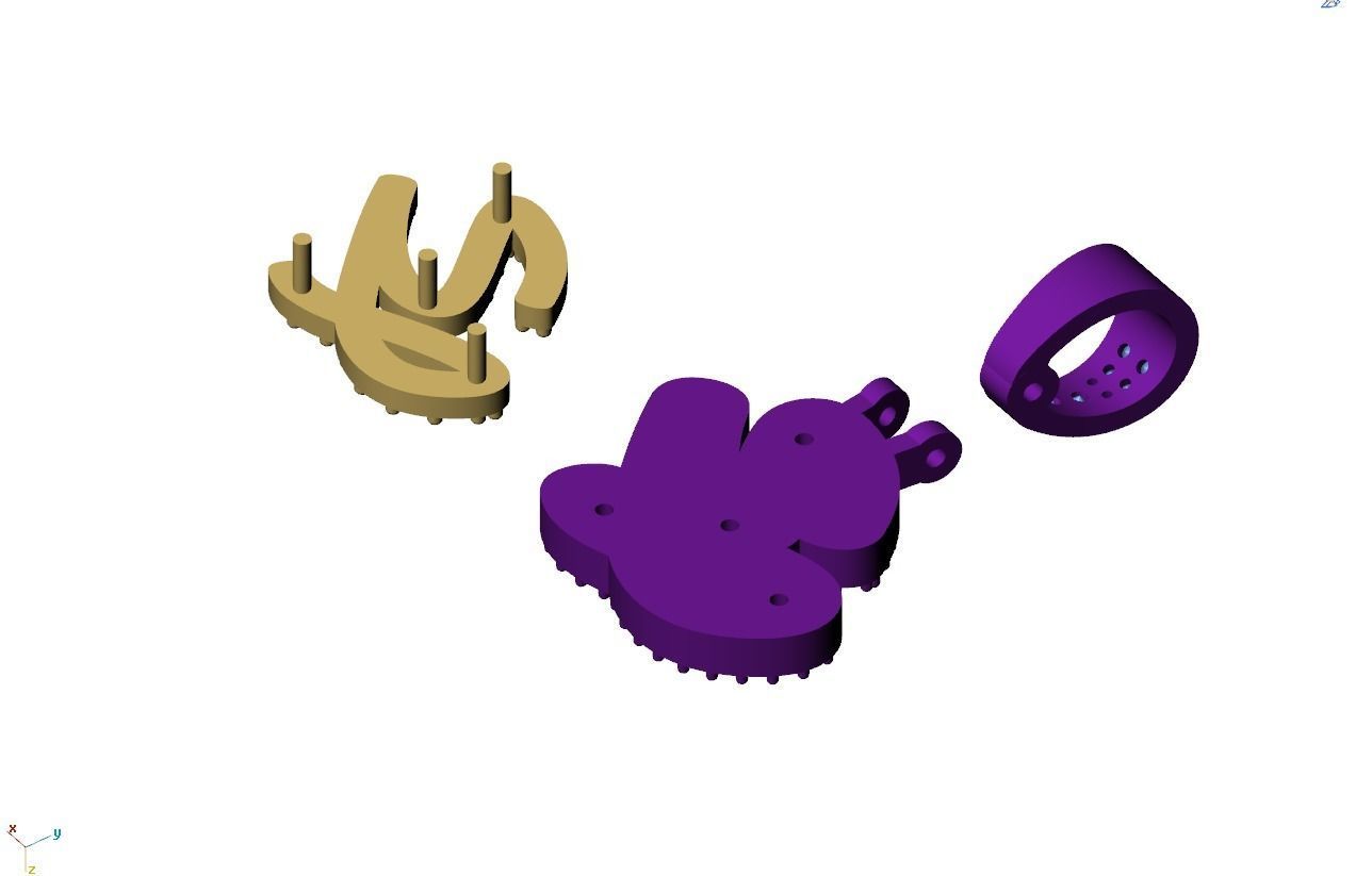 Custom Initial Y Letter Diamond Pendant A to Z Alphabet Necklace 3D print model_13