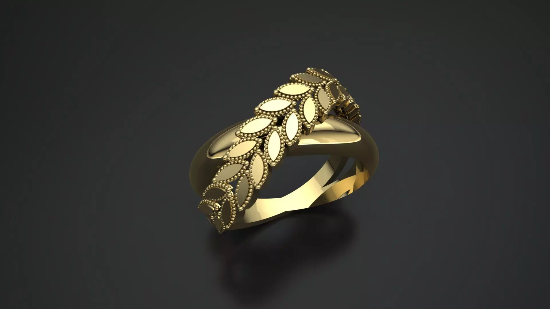 1 wheat-fusion RING 3D print model_0