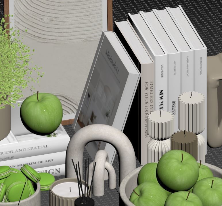 Decorative Set 04 3D model_16