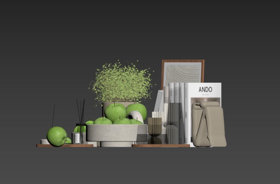 Decorative Set 04 3D model_20