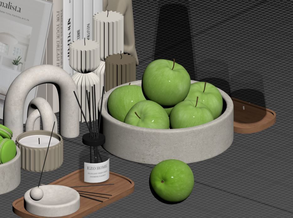 Decorative Set 04 3D model_12