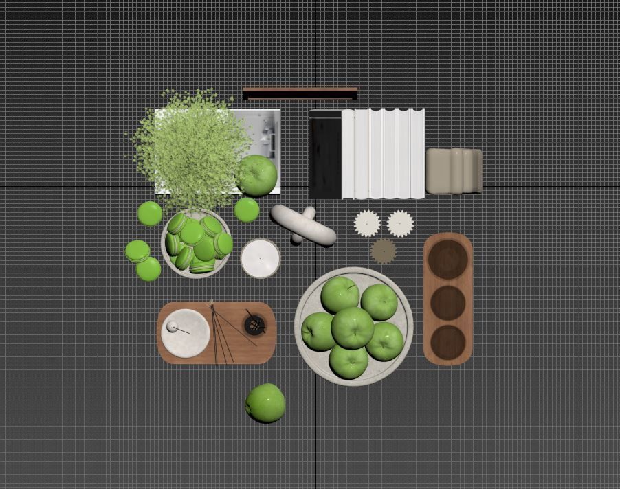 Decorative Set 04 3D model_9