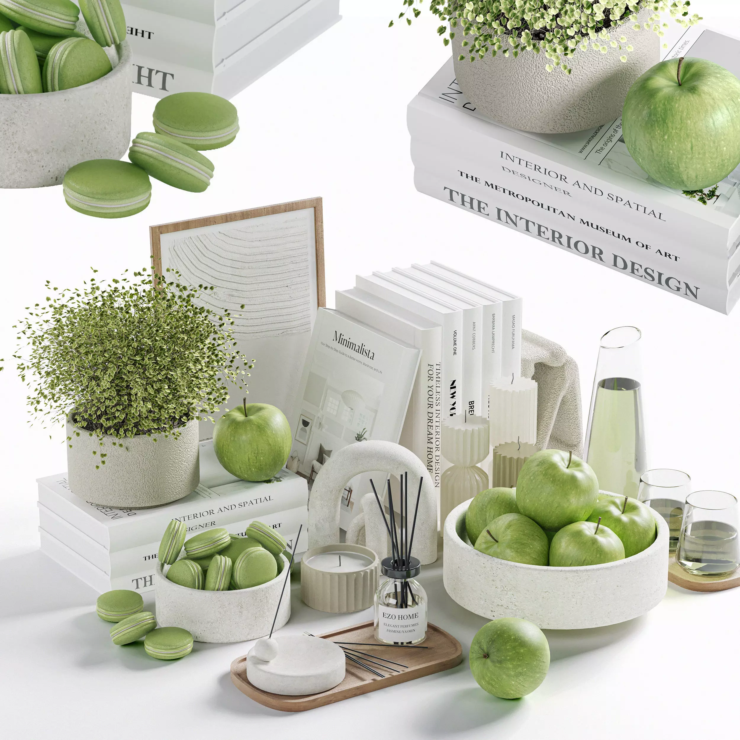 Decorative Set 04 3D model_0