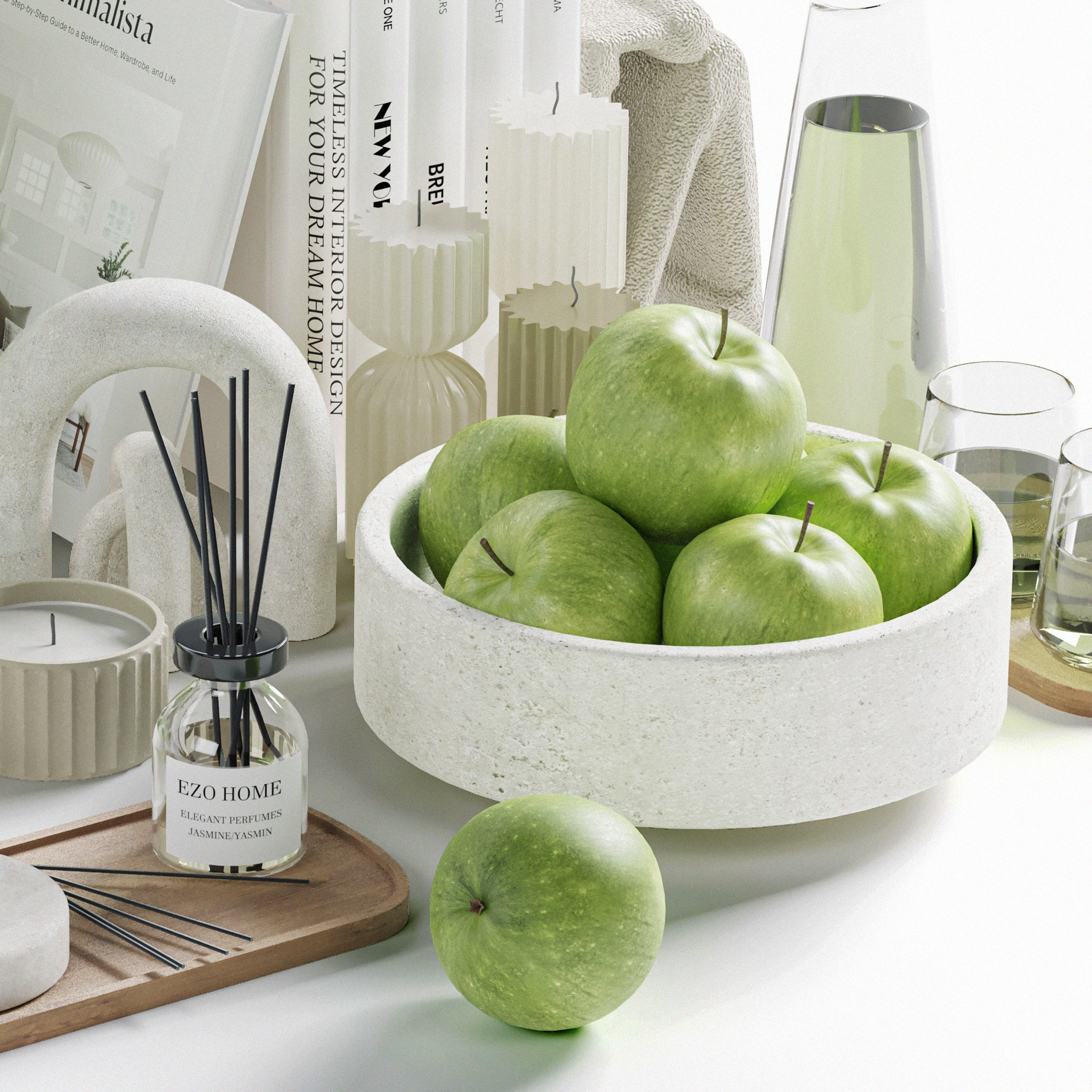 Decorative Set 04 3D model_5