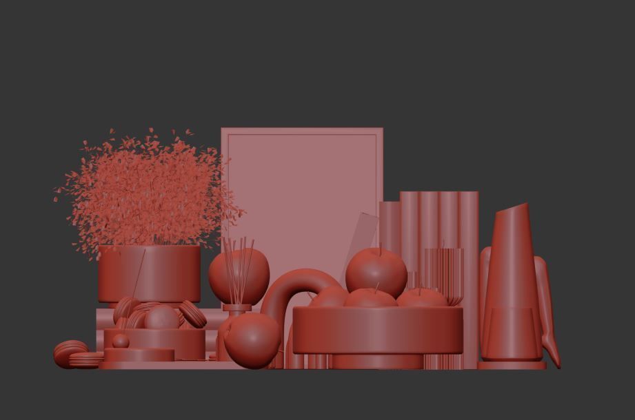 Decorative Set 04 3D model_22