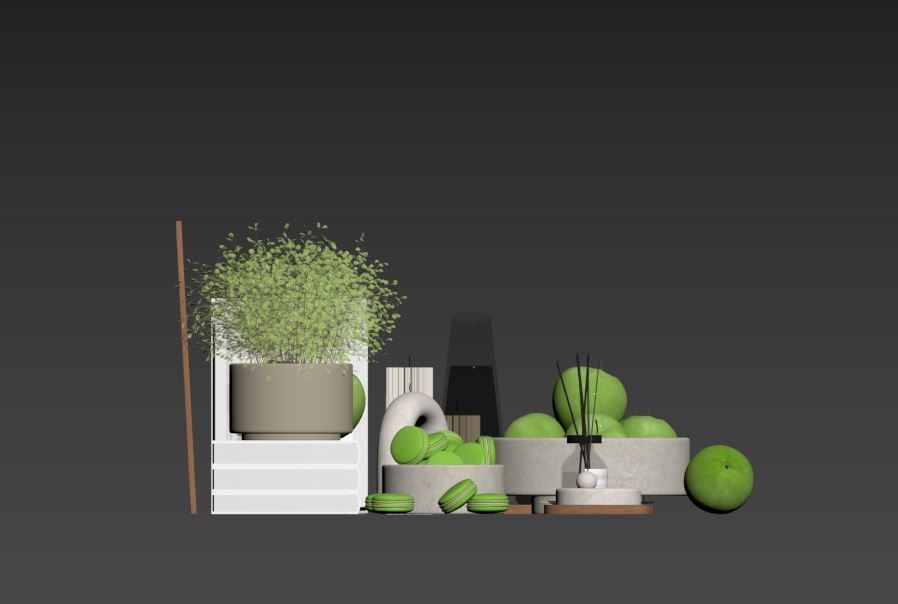 Decorative Set 04 3D model_18