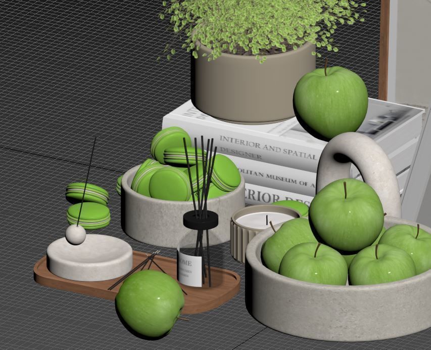 Decorative Set 04 3D model_15