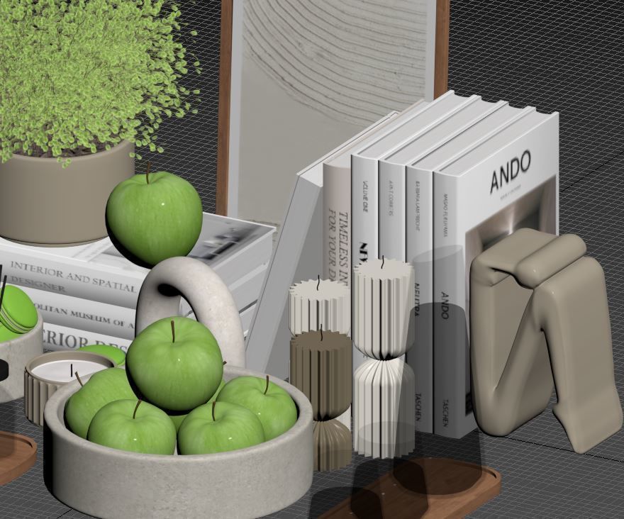 Decorative Set 04 3D model_14