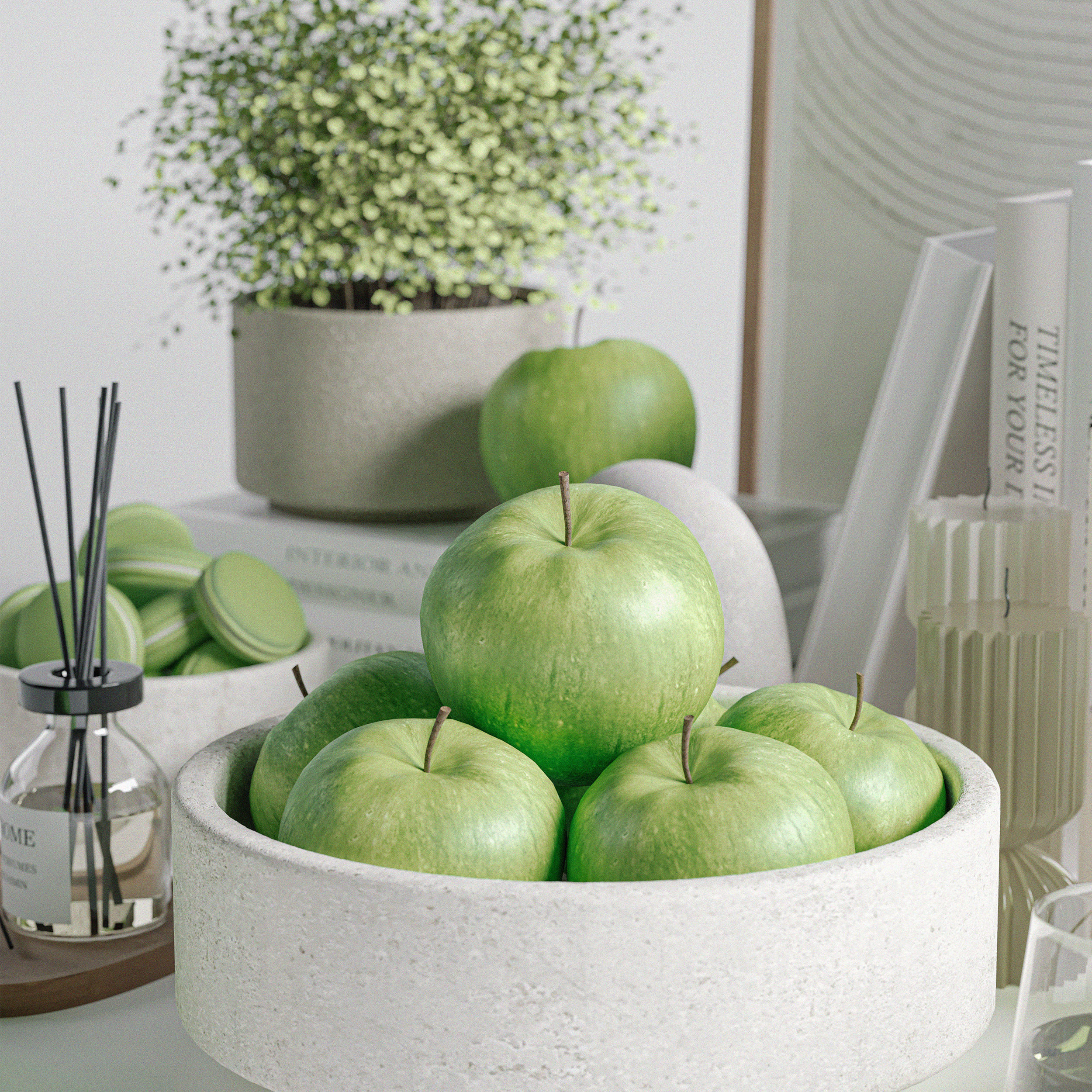 Decorative Set 04 3D model_4