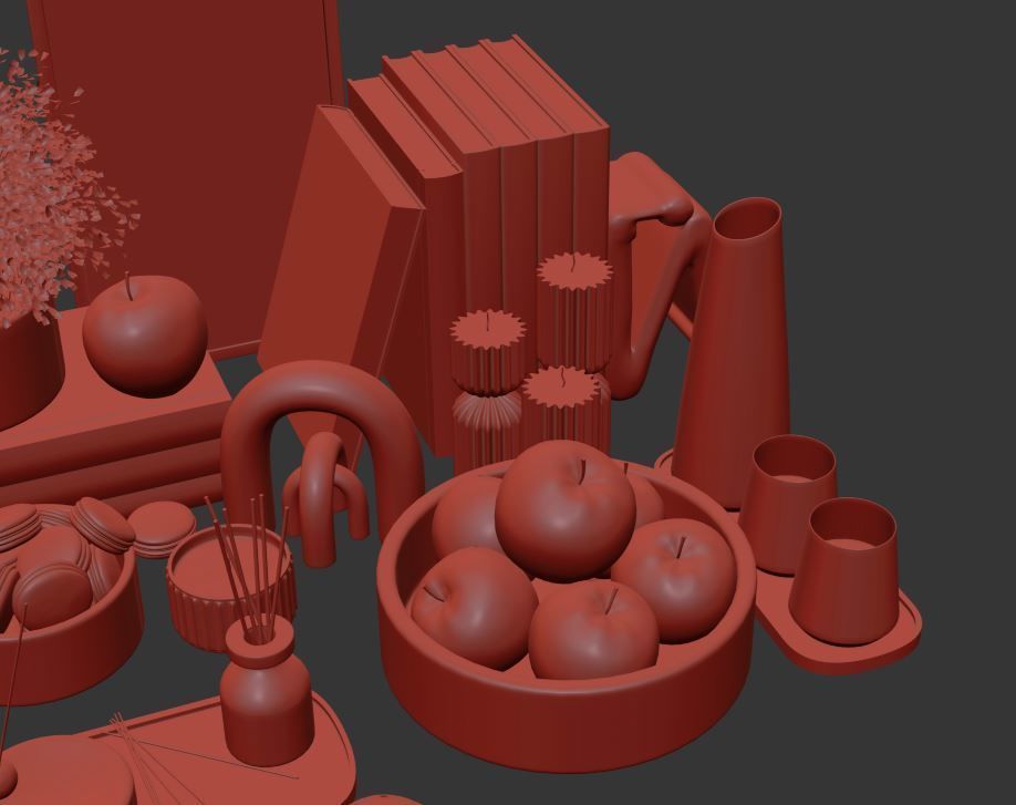 Decorative Set 04 3D model_26