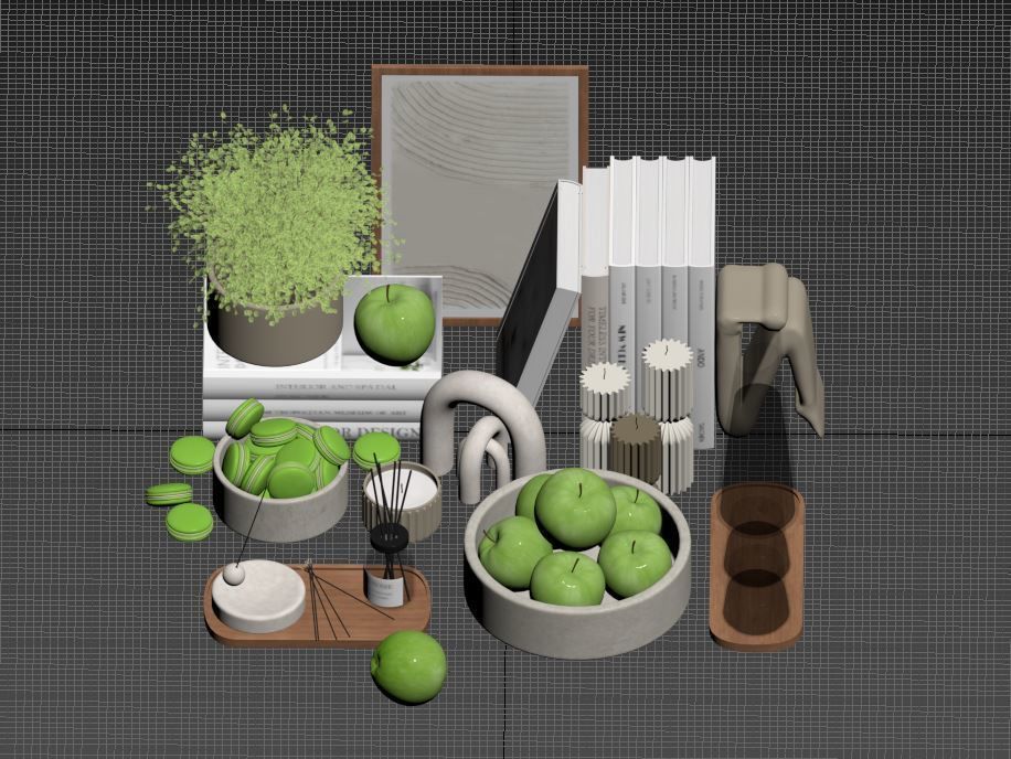 Decorative Set 04 3D model_19