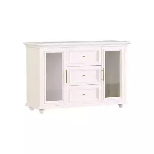 Sleek White Modern Sideboard Credenza